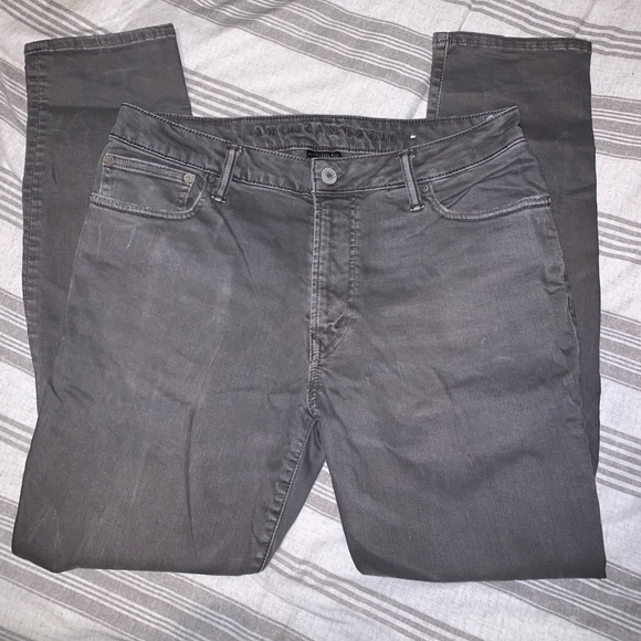 American Eagle Outfitters gray slim straight jean - Picture 1 of 4